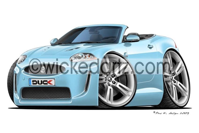 Jaguar XKR Convertible Light Blue DK (Items from £9.50)