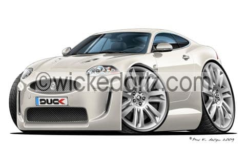 Jaguar XKR Coupe White DK (Items from £9.50)