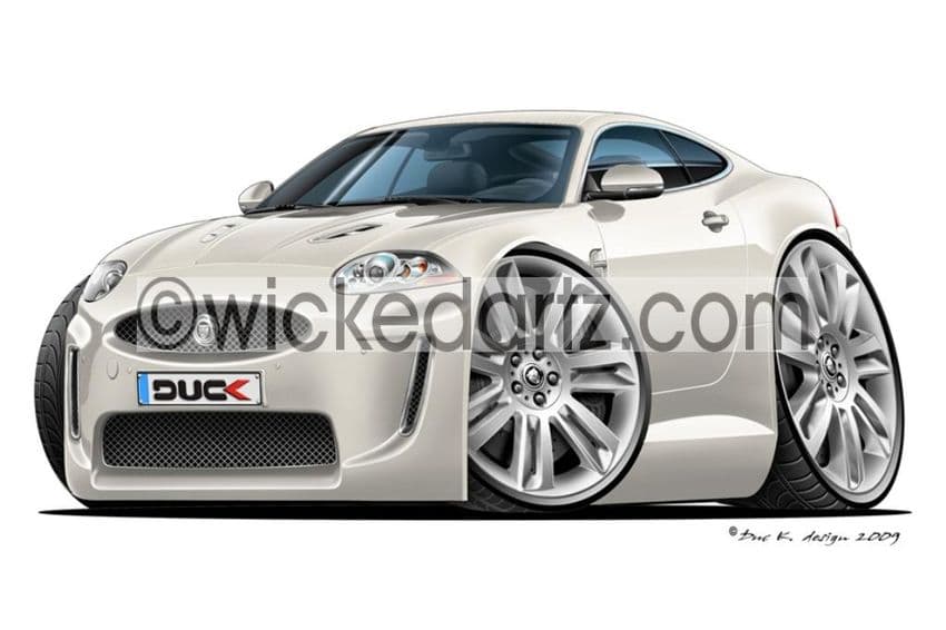 Jaguar XKR Coupe White DK (Items from £9.50)