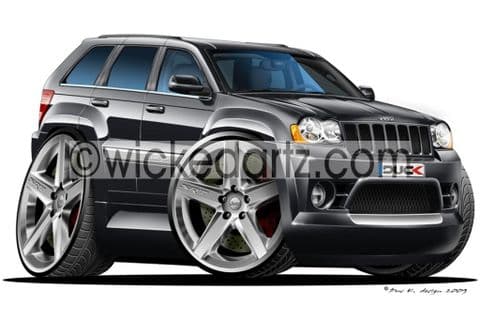 Jeep Cherokee SRT8 Black DK (Items from £9.50)