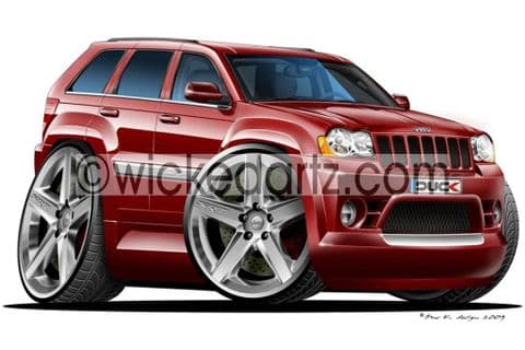 Jeep Cherokee SRT8 Dark Red DK (Items from £9.50)