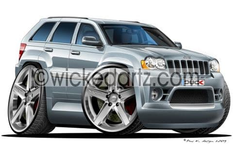 Jeep Cherokee SRT8 Silver DK (Items from £9.50)