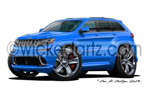 Jeep Grand Cherokee Blue DK (Items from £9.50)