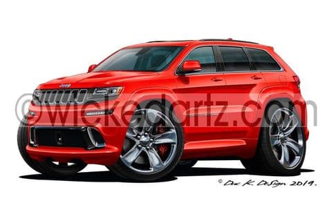 Jeep Grand Cherokee Red DK (Items from £9.50)