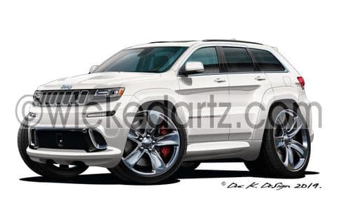 Jeep Grand Cherokee White DK (Items from £9.50)
