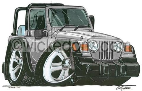 Jeep Wrangler Silver (Items from £9.50)