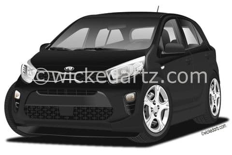 Kia Picanto City Car 2021+ Black (Items from £9.50)