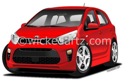 Kia Picanto City Car 2021+ Red (Items from £9.50)