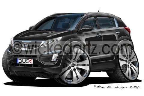 Kia Sportage MK3 Black DK (Items from £9.50)