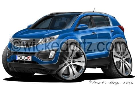 Kia Sportage MK3 Blue DK (Items from £9.50)