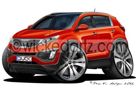 Kia Sportage MK3 Orange DK (Items from £9.50)