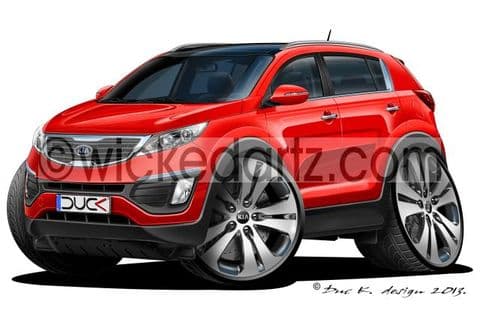 Kia Sportage MK3 Red DK (Items from £9.50)