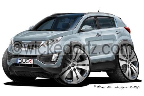 Kia Sportage MK3 Silver DK (Items from £9.50)