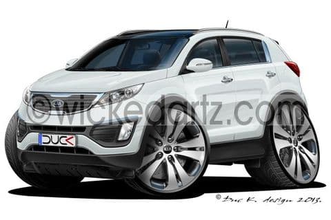 Kia Sportage MK3 White DK (Items from £9.50)
