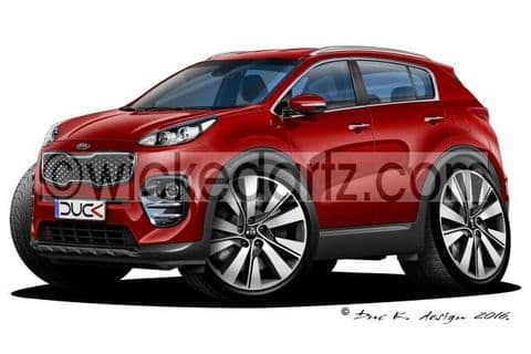Kia Sportage MK4 2016+ Dark Red DK (Items from £9.50)