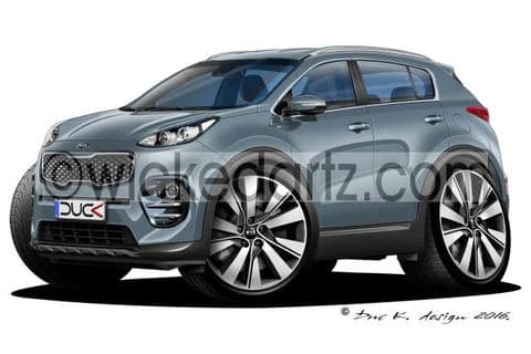 Kia Sportage MK4 2016+ Grey DK (Items from £9.50)