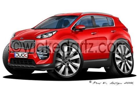 Kia Sportage MK4 2016+ Red DK (Items from £9.50)
