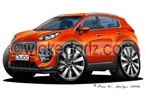Kia Sportage MK4 2016+ Tecno Orange DK (Items from £9.50)