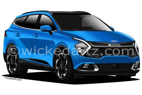 Kia Sportage MK5 2022+ Blue (Items from £9.50)