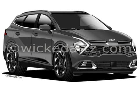 Kia Sportage MK5 2022+ Dark Grey (Items from £9.50)