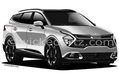 Kia Sportage MK5 2022+ Steel Grey (Items from £9.50)