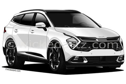 Kia Sportage MK5 2022+ White (Items from £9.50)