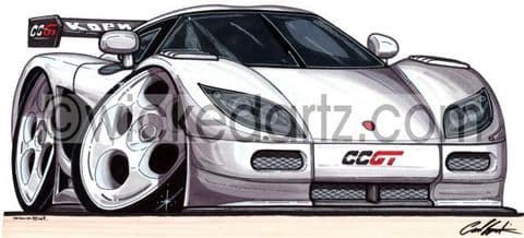 Koenigsegg CCGT Sportscar White (Items from £9.50)