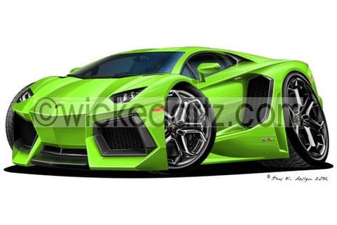 Lamborghini Aventador Green DK (Items from £9.50)