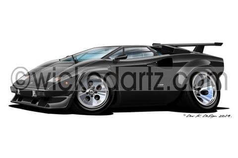 Lamborghini Countach Black DK (Items from £9.50)