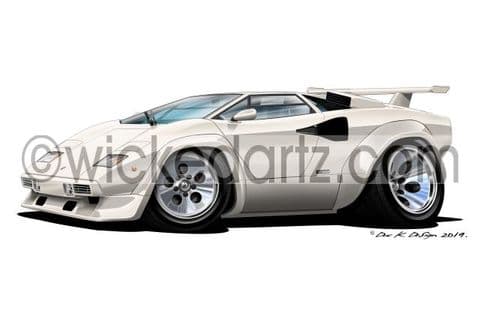 Lamborghini Countach White DK (Items from £9.50)