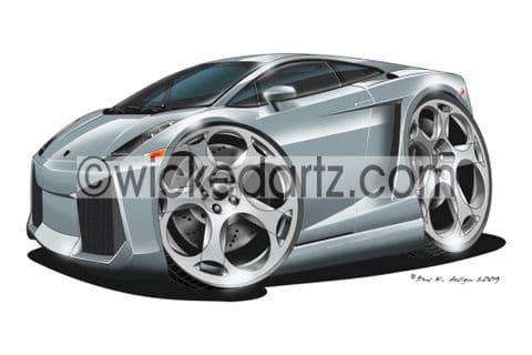 Lamborghini Gallardo Silver DK (Items from £9.50)