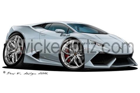 Lamborghini Huracan Silver DK (Items from £9.50)