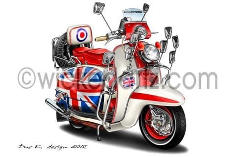 Lambretta Union Jack Scooter DK (Items from £9.50)
