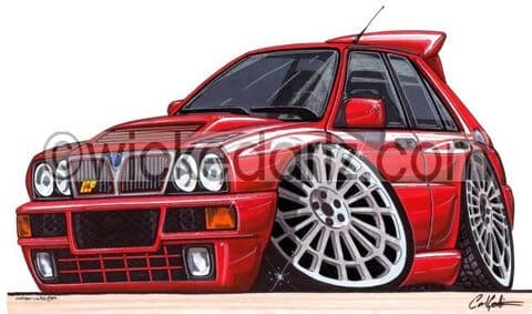 Lancia Integrale HF Red (Items from £9.50)