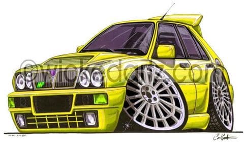 Lancia Integrale HF Yellow (Items from £9.50)