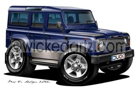 Land Rover Defender 110 Blue DK (Items from £9.50)