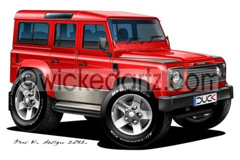 Land Rover Defender 110 Red DK (Items from £9.50)