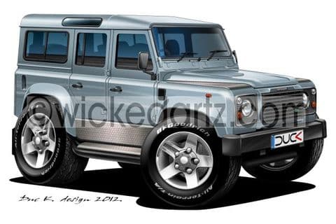 Land Rover Defender 110 Silver DK (Items from £9.50)