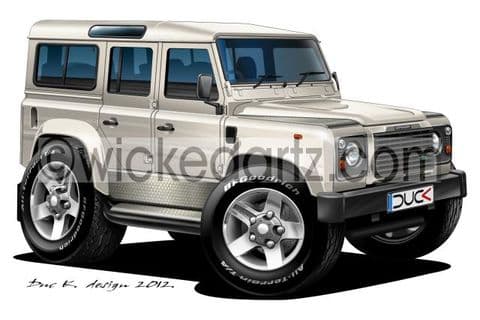 Land Rover Defender 110 White DK (Items from £9.50)