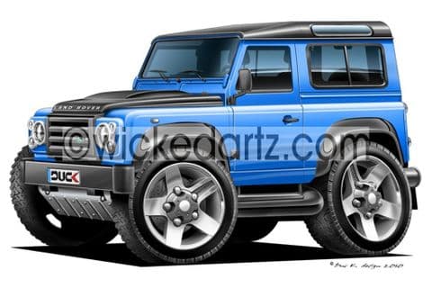 Land Rover Defender Blue DK (Items from £9.50)