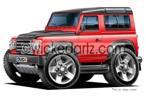 Land Rover Defender Red DK (Items from £9.50)