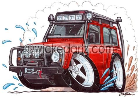 Land Rover Defender Red (Items from £9.50)