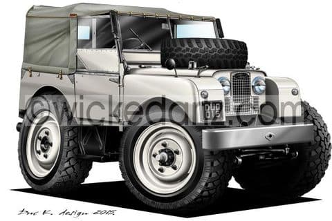 Land Rover Defender Series 1 White DK (Items from £9.50)