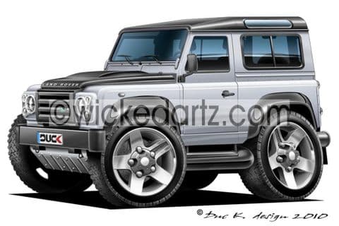 Land Rover Defender Silver DK (Items from £9.50)