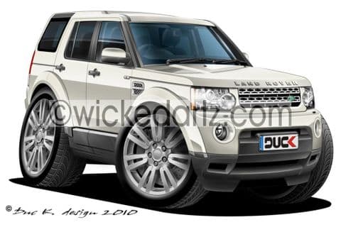 Land Rover Discovery White DK (Items from £9.50)