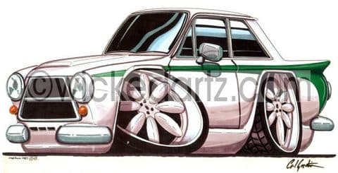 Lotus Cortina White/Green (Items from £9.50)