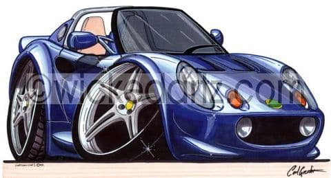 Lotus Elise MK1 Blue (Items from £9.50)