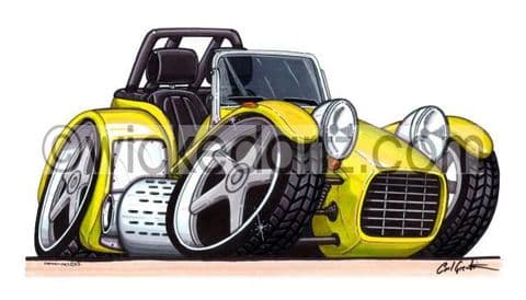 Lotus Super 7 Yellow (Items from £9.50)