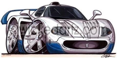 Maserati MC12 Supercar Blue/White (Items from £9.50)