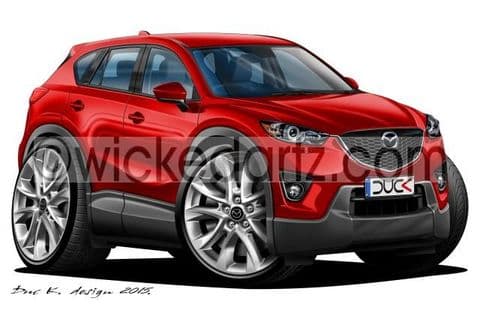 Mazda CX5 Crossover Dark Red DK (Items from £9.50)